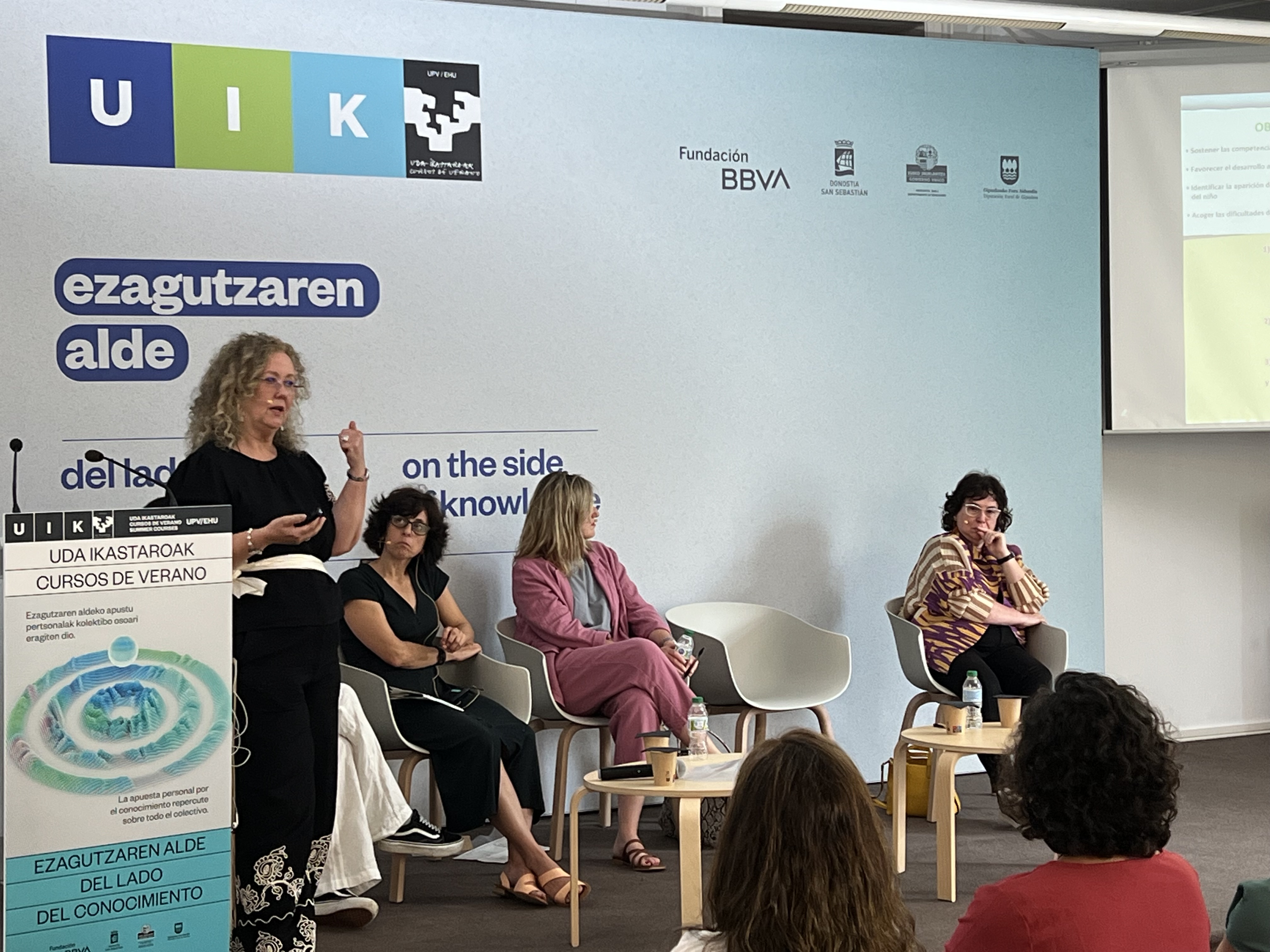 Begoña Garmendia, Raquel Plata, Saioa Zarrazquin eta Maria Teresa Piñeiro
