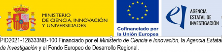 Ministerio de Ciencia e innovación, la Agencia Estatal de Investigación y el Fondo Europeo de Desarrollo Regional PID2021-128333NB-100