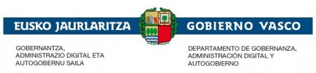 Departamento de Gobernanza, Administración Digital y Autogobierno del Gobierno Vasco / Gobernantza, Administrazio Digital eta Autogobernu Saila. Eusko Jaurlaritza