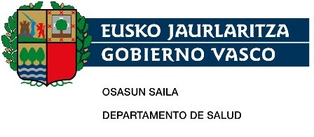 Eusko Jaurlaritza. Osasun Saila / Gobierno Vasco. Departamento de Salud